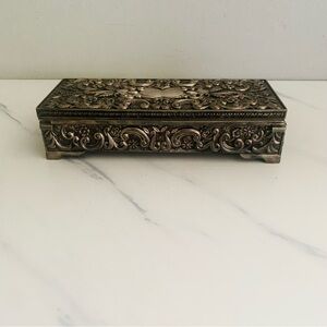 Vintage Godinger Silver-Plated Rectangular Jewelry Box